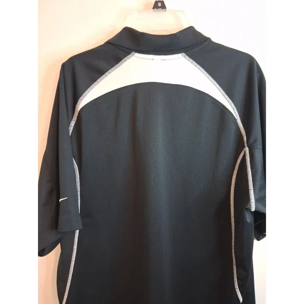 Nike Golf Dri-Fit Polo Mens Large Black PGA Sawgrass 